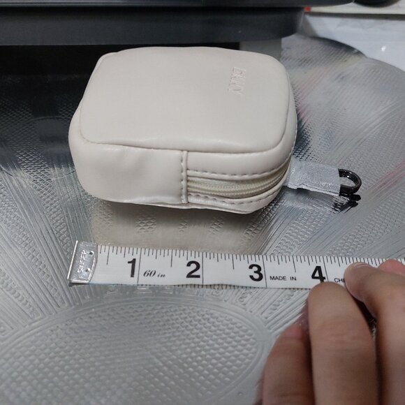 DKNY Mini Coin Purse Mini Clip On Bag Keychain Charm Coin Purse Cute - Picture 3 of 8